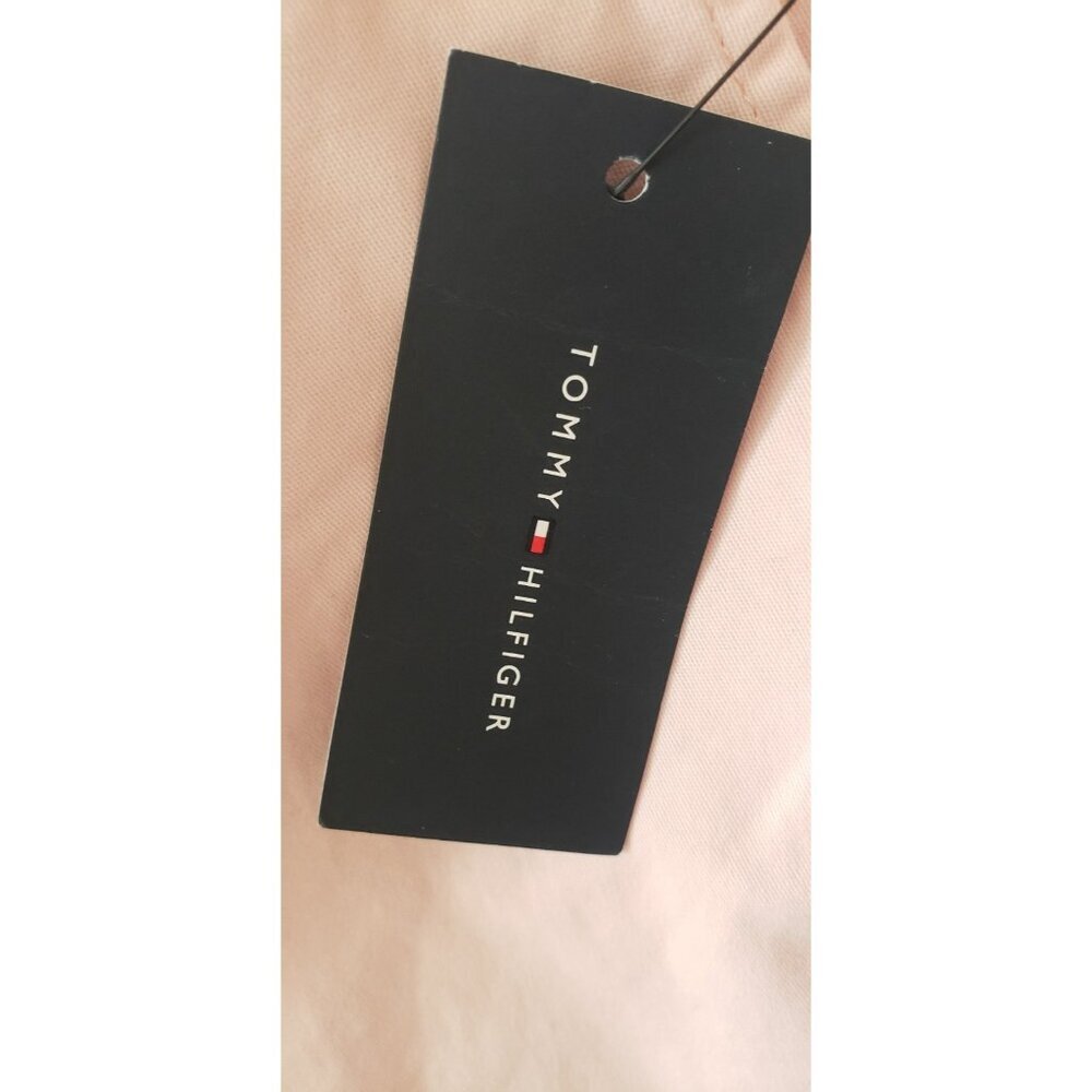 NWT TOMMY HILFIGER CUFFED HAMPTON CHINO STRETCH SLIM PANTS PINK SZ 12 - Picture 8 of 10